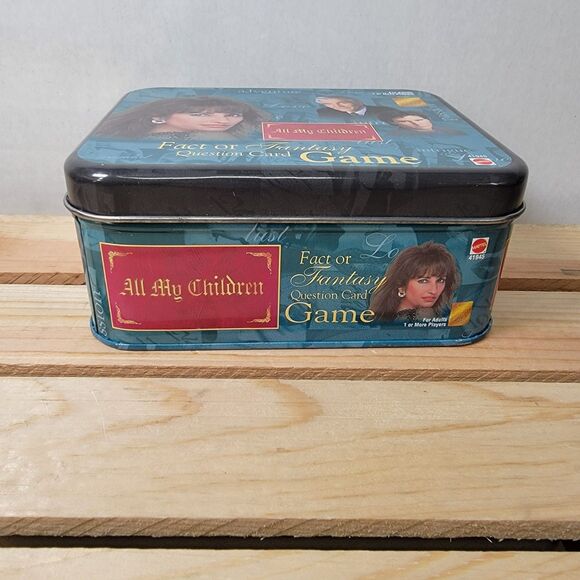 All My Children Fact Or Fantasy Question Card Game in Tin - Picture 4 of 5